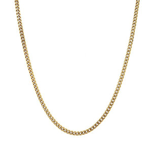 2ehandssieraden Gold lange Halskette Gourmet 62 cm 14 krt