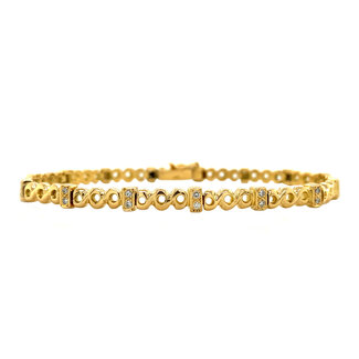 Gold bracelet with diamond 18 crt