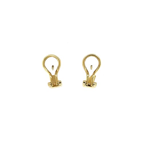 Gold ear jewelry with diamond 14 crt