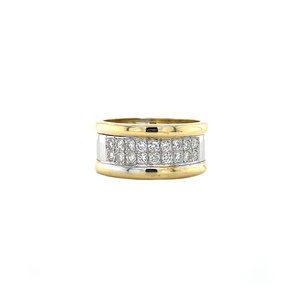 Gouden ring met diamant 18 krt