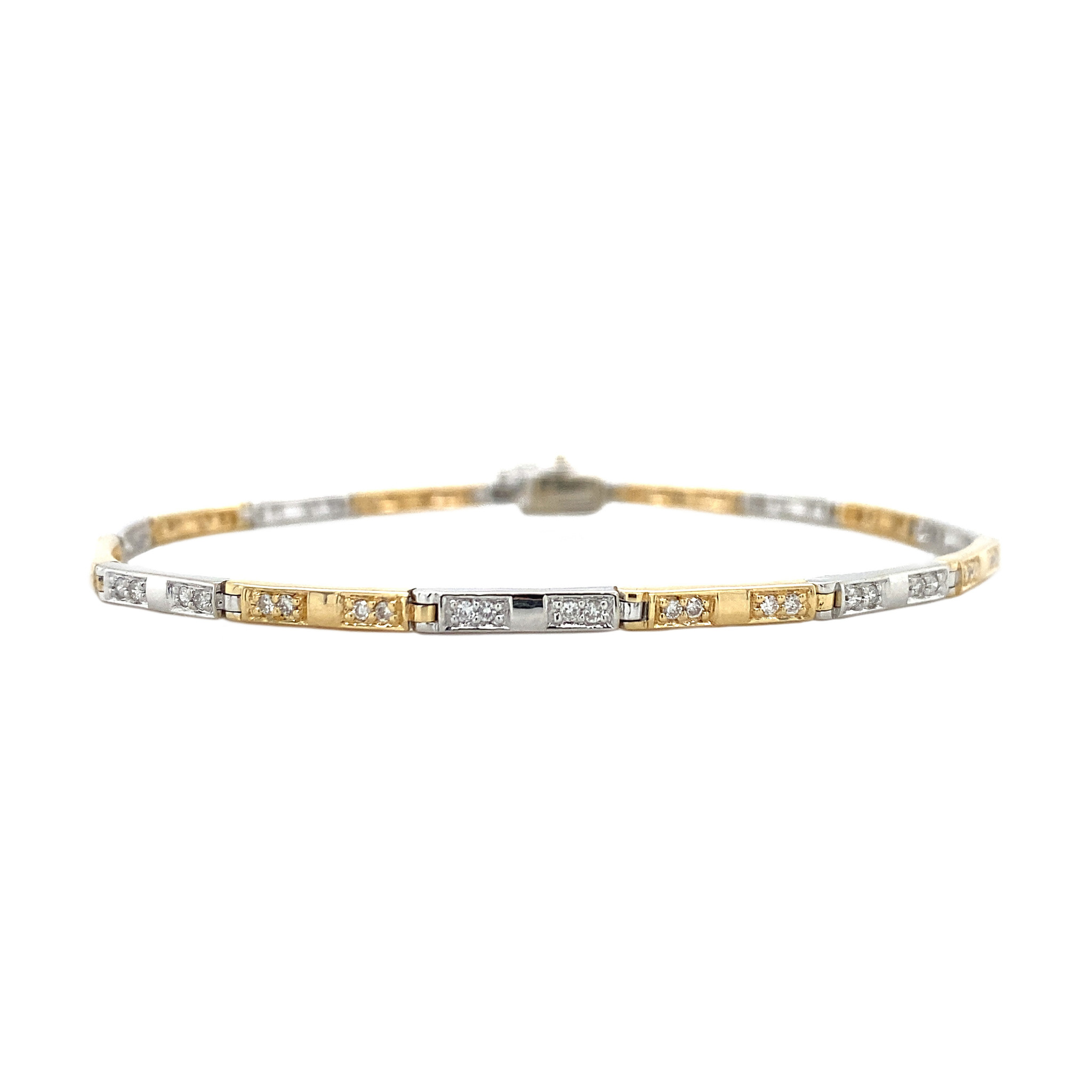 zwart Dag abstract Gouden armband met diamant 14 krt | Gegarandeerd de laagste prijs!