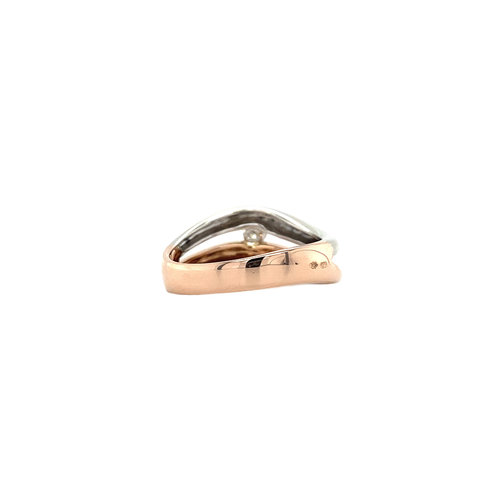 Gouden ring met diamant 14 krt