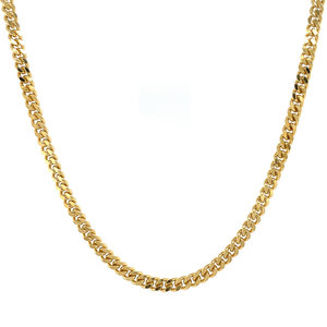 Gold lange Halskette Gourmet 72 cm 14 krt