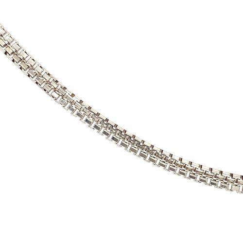 White gold length necklace venetian 40 cm 14 krt