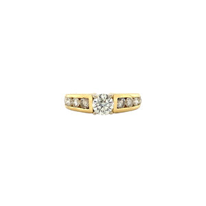 Gold ring with diamond 18 crt