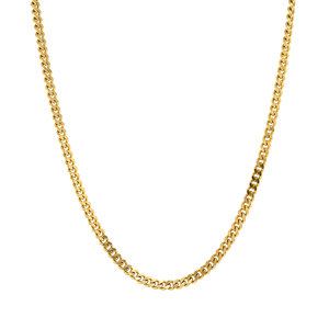 Gold length necklace gourmet 60 cm 14 krt