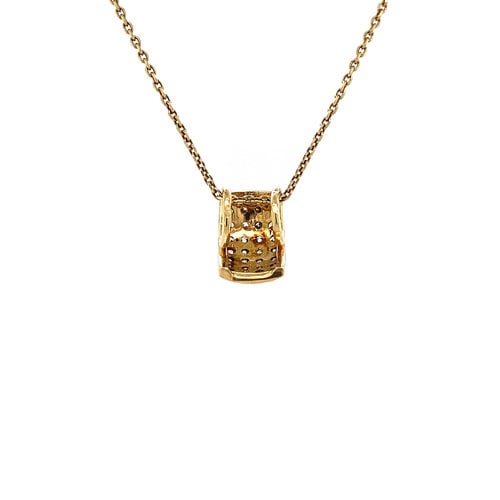 Gold pendant with diamond 18 crt