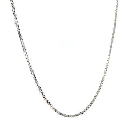 White gold length necklace venetian 41 cm 14 krt