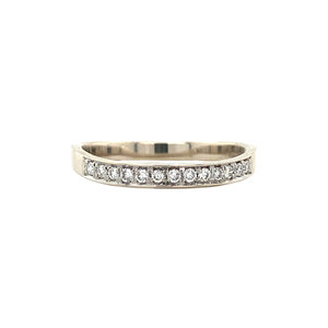 Weißgoldring mit Diamant 18 ct