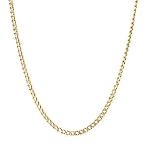 Goldene Gourmet-Halskette, 65 cm, 14 Karat