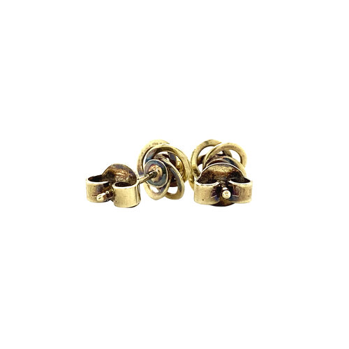 Gold earrings with zirconia 14 krt