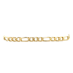 Gold bracelet figaro 20 cm 14 krt