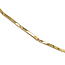 Gouden choker met diamant en robijn 41 cm 18 krt