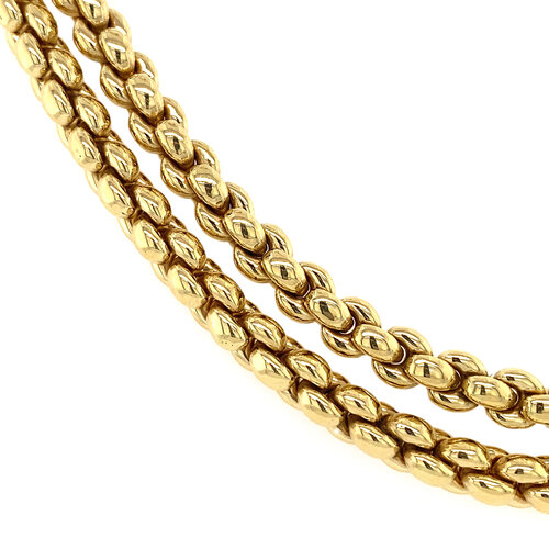 Gold choker 45.5 cm 14 lt