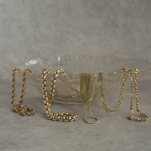 Gold length necklace gourmet 40 cm 14 crt