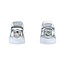 White gold stud earrings with 18 crt diamond