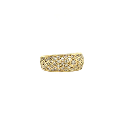 Gold ring with diamond 14 crt