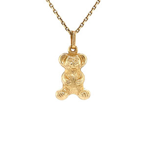 Gold bear pendant 14 kt* new