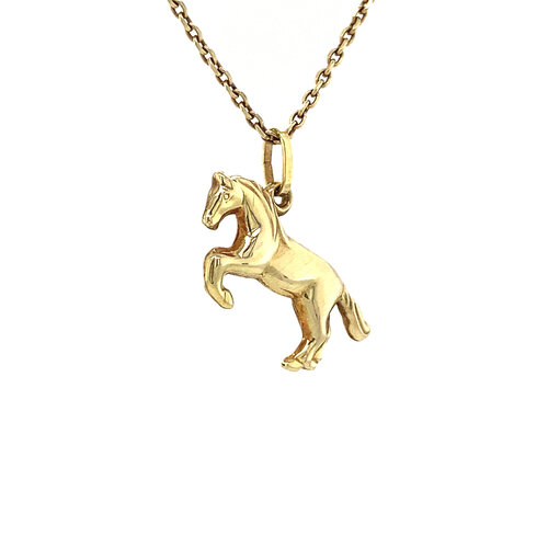 Gold pendant horse 14 crt* new