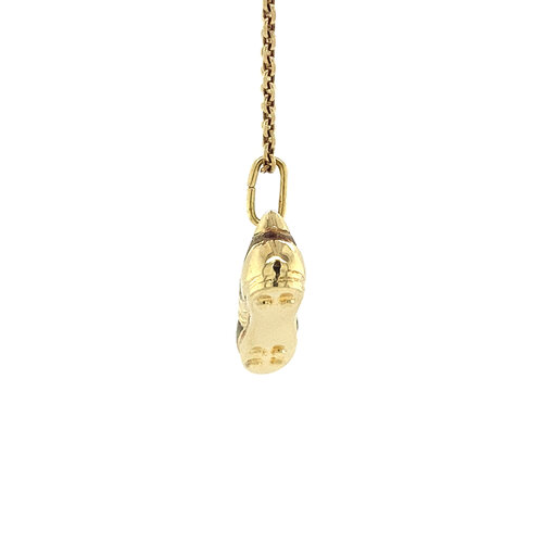 Gouden hanger voetbalschoen 14 krt* nieuw