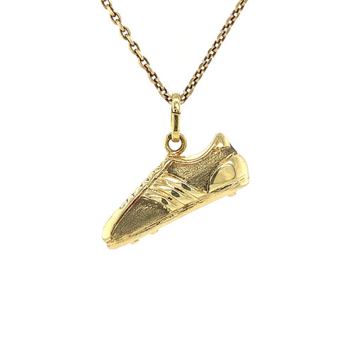 Gold pendant football shoe 14 crt* new