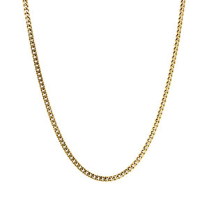 Gold gourmet length necklace 52 cm 14 crt