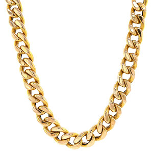 Gouden gourmet collier 47 cm 14 krt