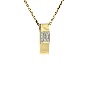 Gold pendant with diamond 14 crt