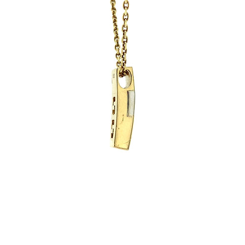 Gold pendant with diamond 14 crt