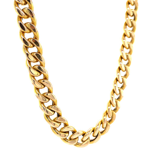 Gold gourmet necklace 47 cm 14 crt