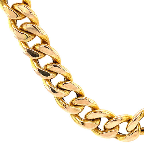 Gold gourmet necklace 47 cm 14 crt