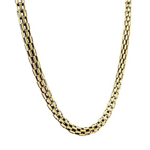 Gold fantasy necklace 14 crt