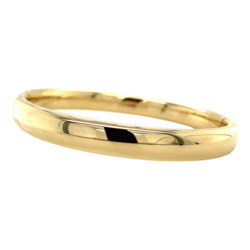 Gold smooth bangle 14 crt