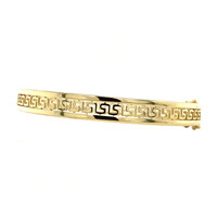 Gold bangle meander 14 crt