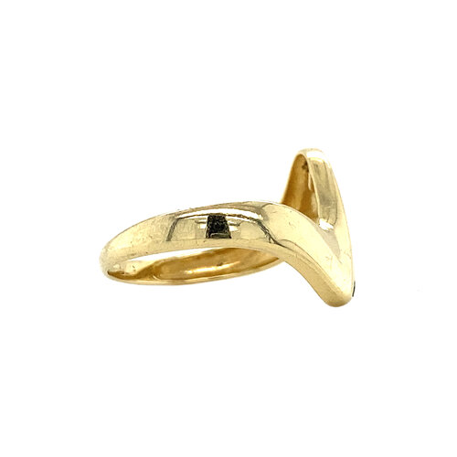 Gold ring with zirconia 14 crt