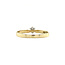 Gold solitaire ring with diamond 14 crt