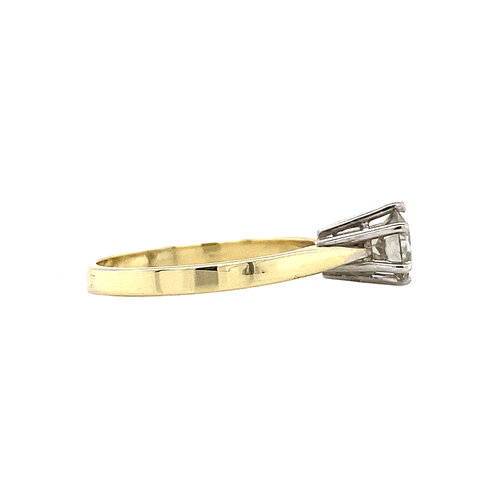 Gouden solitair ring met diamant 0.60ct. 14 krt *nieuw