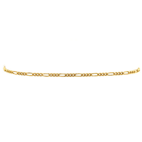 Gold anklet with 4-leaf clover 14 kt