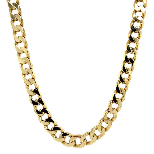 Gold gourmet necklace 54 cm 14 crt