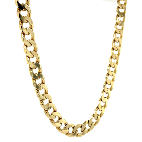 Gold gourmet necklace 54 cm 14 crt