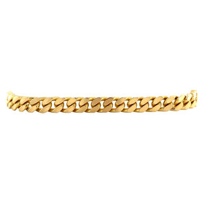Gold-Gourmet-Armband 21 cm 14 ct