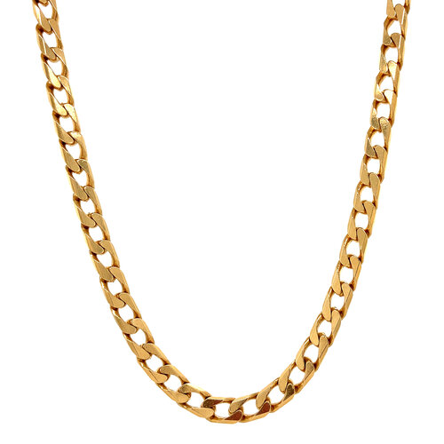 Gold gourmet necklace 64 cm 14 crt