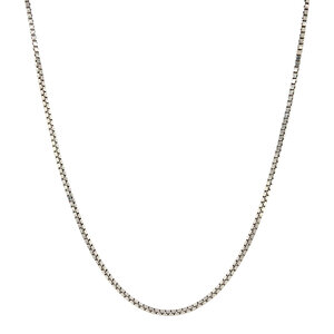 White gold Venetian length necklace 59 cm 14 crt