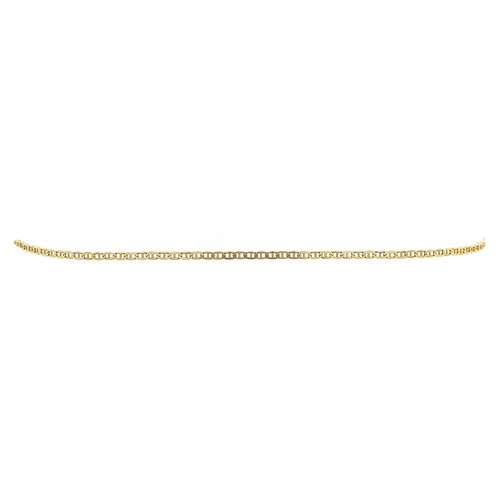 Goldenes Kaffeebohnen-Armband, 19,5 cm, 14 Karat