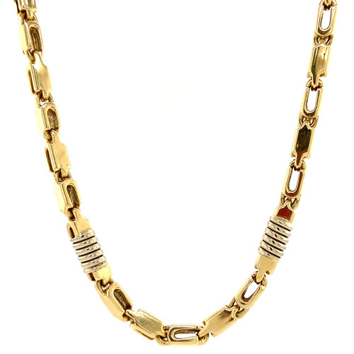 Gold men's necklace 61 cm 14 kt