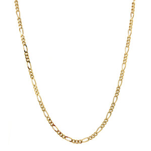 Gouden figaro collier 50 cm 14 krt