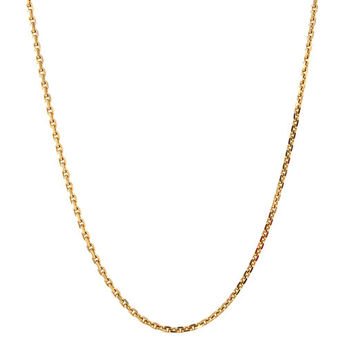 Gold anchor length necklace 50.5 cm 14 crt