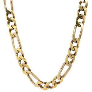 Gouden figaro collier 61 cm 14 krt