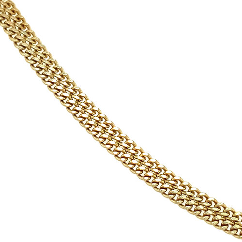 Gouden lengtecollier gourmet 50 cm 14 krt