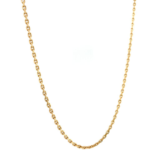 Gold anchor length necklace 50.5 cm 14 crt